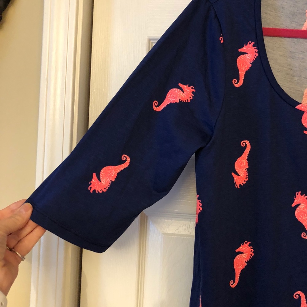 🎈SOLD🎈Lilly Pulitzer Seahorse Dress - Picture 4 of 6